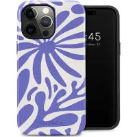 Selencia Vivid Backcover voor de Apple iPhone 14 Pro Max - Modern Bloom Sapphire Blue