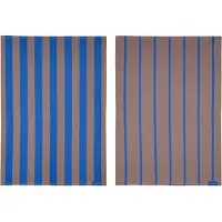 Mette Ditmer Stripes Theedoek Pak Van 2 50x70 Cm - Keukenhanddoeken Katoen Blush - STRTEA53