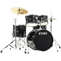 Tama Stagestar 20" 5pc Drum Kit w/Cymbals Black Sparkle