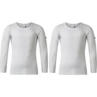 Gentlemen - 2 heren thermo T-shirts - lange mouw - 50% polyester en 50% modal - wit - maat XL
