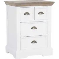 Tower Living Fleur - Drawer's chest (4) (Wit, 56x73x43cm)