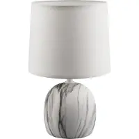 Strühm ATENA - Tafellamp - Nachtlamp - textiel Wit - E14 Fitting