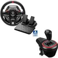 Thrustmaster T128-P + TH8S SHIFTER - Bundle Stuurwiel voor Playstation 4/5 en PC - Inclusief TH8S-shifter - inclusief T2PM-pedaalset