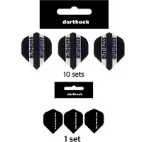 Ruthless Darthoek| Flights | | Zwart | 10 Sets | (30 stuks) | 1 set Darthoek flights