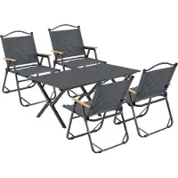 Casa.pro Tuinset Botrugno 5-delig campingset grijs