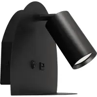 Strühm MOBI WLL - Wandlamp - GU10 Fitting - USB Oplaadfunctie - Mat Zwart - Aluminium