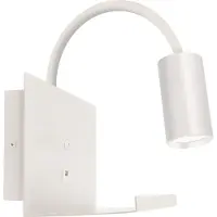 Strühm TELO WLL - Wandlamp - GU10 Fitting - USB Oplaadfunctie - Mat Wit - Aluminium