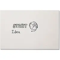 Smit Visual Unframed Whiteboard - wit gelakt staal zonder profiel - 98 x 148 cm