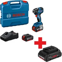 Bosch Professional GDR 18V-200 Accu slagschroevendraaier 200Nm 18V 4.0Ah in L-Case - 06019J2107