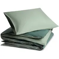 Yumeko Dekbedovertrek set Percal Katoen 140x220 Groen - Eco, Bio & Fairtrade