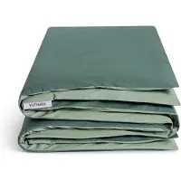 Yumeko Kinderdekbedovertrek Percal Katoen 100x135 Groen - Eco, Bio & Fairtrade
