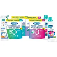 Dr. Beckmann - Magic Leaves Wasstrips – Geurverwijderaar – Vlekkenspray Deo en Zweet - Voordeelset – 7 stuks - 80 Wasbeurten