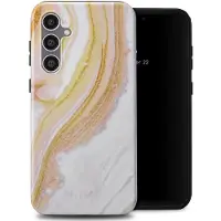 Selencia Vivid Backcover voor de Samsung Galaxy S23 FE - Chic Marble Gold