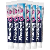 Fixodent Plus Kleefpasta voor Kunstgebit – Fris met Voedselschild - 6 x 40 ml