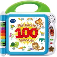 Vtech Baby Mijn Eerste 100 Woordjes Boek - Educatief Speelgoed - Woordjes Leren - Nederlands & Engels Gesproken - Cadeau - Kinderspeelgoed 1.5 tot 4 Jaar