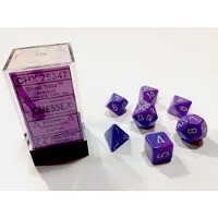 Chessex Zilver Tetra Gespikkelde Polydobbelsteen Set (7 stuks)