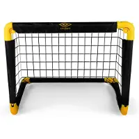Umbro Voetbaldoel - Voetbalgoal 50 x 44 x 44 cm - Voetbal Goal Opvouwbaar - Makkelijk op te Bergen - Voetbal Training Doel voor Kinderen en Volwassenen - Kunststof - Zwart/ Geel