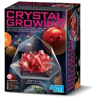 4M Wetenschap En Spel - Groei Kristallen - Ruimte - Crystal Growing - Rood - 10 Jaar