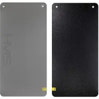 HMS MFK02 Fitnessmat, trainingsmat, gymnastiekmat, antislip, met oogjes, grijs