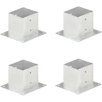 vidaXL Paalankers 4 st 141 mm gegalvaniseerd metaal