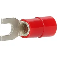 Cimco geïsoleerde vorkkabelschoen vertind 10mm² M5 - rood per 100 stuks (180170)