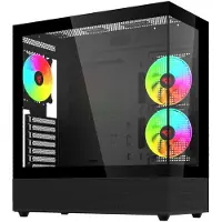 Savio SIGMA X1, Midi-toren, PC, Zwart, ATX, ITX, Micro ATX, ABS, China