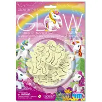 4M muurstickers eenhoorn glow in the dark 12 stuks