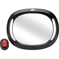 Interbaby autospiegel baby led 32 x 25 cm acryl zwart 2 delig