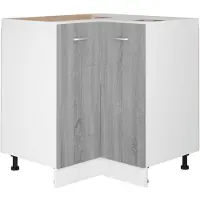 vidaXL Keukenkastje Lyon 75,5x75,5x81,5 cm bewerkt hout grijs sonoma eiken