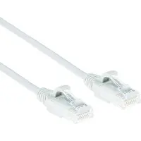 ACT DC8910 LSZH U/UTP CAT6 Datacenter Slimline Patchkabel Snagless | RJ45 connectoren | Wit | 10 meter