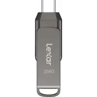 Lexar JumpDrive Dual Drive D400 USB 3.1 Type-C 256GB Grijs