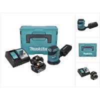Makita DBO 180 RGJ accu excentrische schuurmachine 18 V 125 mm + 2x accu 6,0 Ah + oplader + Makpac