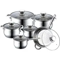 Royalty Line Pannen Set 12 Delig Royalty Line (zilver) -rl-1231|New