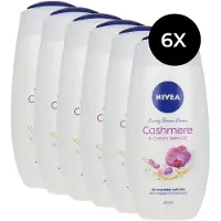 Nivea Creme Soft Cashmere moments Douchecrème - Orchideegeur - vitamine C en vitamine E - Voordeelverpakking 6 x 250 ml