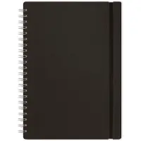 Vacavaliente - Studio Notitieboek A4 - Gerecycled Leer - Zwart