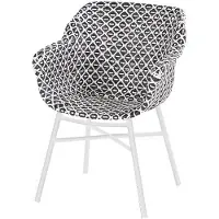 Hartman Tuinstoel Delphine Dining Chair Black Royal White