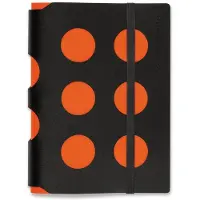 Vacavaliente - Notitieboek A6 Multi Dots - Gerecycled Leer - Oranje
