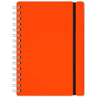 Vacavaliente - Studio Notitieboek A5 - Gerecycled Leer - Oranje