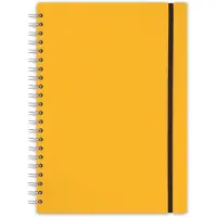 Vacavaliente - Studio Notitieboek A4 - Gerecycled Leer - Geel