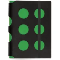 Vacavaliente - Notitieboek A6 Multi Dots - Gerecycled Leer - Groen