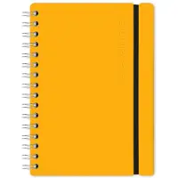 Vacavaliente - Studio Notitieboek A5 - Gerecycled Leer - Geel