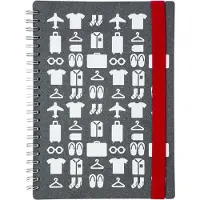 Vacavaliente - Notitieboek A4 (by Paola Navone) - Gerecycled Leer - Grijs