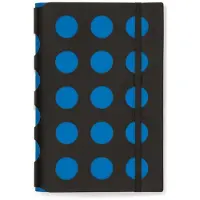 Vacavaliente - Notitieboek A5 Multi Dots - Gerecycled Leer - Blauw