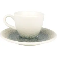 Bonna Espresso kopjes & schotel sway porselein set van 6