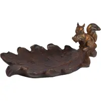 Baroque - Decoratieve schaal - Deco bord eekhoorn 29x18.5 cm - 13x29x18.5 - Polyresin