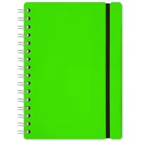Vacavaliente - Studio Notitieboek A5 - Gerecycled Leer - Groen