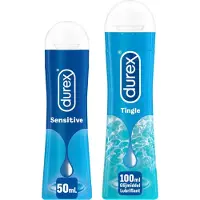 Durex - 150ml Glijmiddel - Waterbasis - Sensitive Vaginal & Anaal 50ml - Tingle Stimulerende Gel 100ml