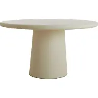 Light & Living Eettafel Ø140x76 cm KULONA beige
