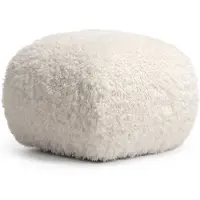 Decotique Le Petite Poef - Voetenbanken Bouclé Arctic White - 11102577