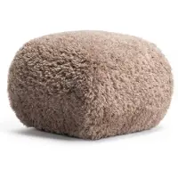 Decotique Le Petite Poef - Voetenbanken Bouclé Soft Taupe - 11102578